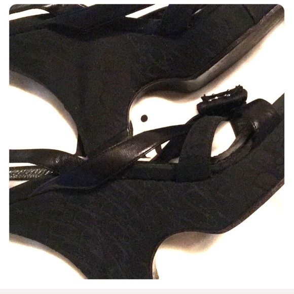 Dior Mini Jacquard Nylon Black Clogs - Picture 3 of 8